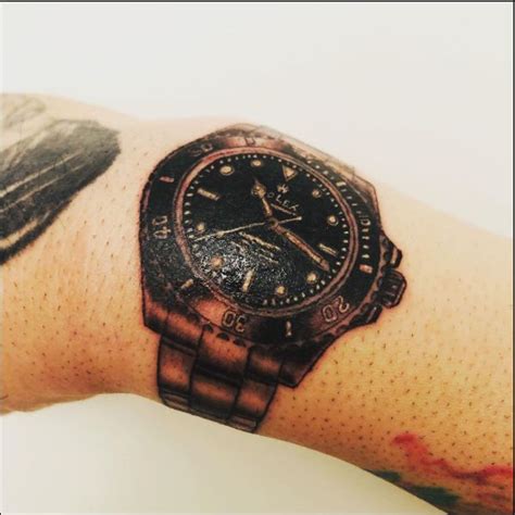 rolex tattoo on wrist|rolex tattoos for women.